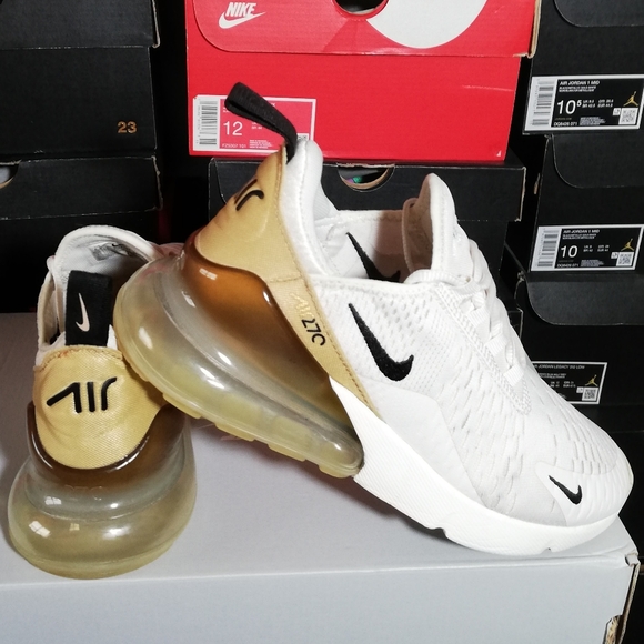 Nike Shoes - NIKE AIR MAX 270S "SAIL-OLIVE-BROWN" WOMEN US SIZE 6.5 GOOD COND